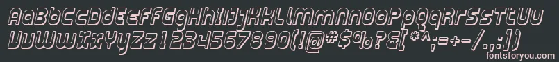 SfplasmaticashadedItalic Font – Pink Fonts on Black Background