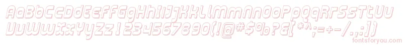 SfplasmaticashadedItalic Font – Pink Fonts on White Background