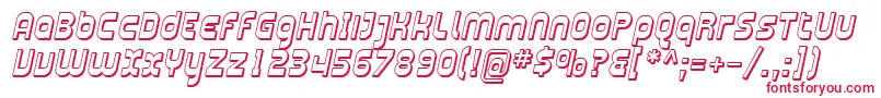 SfplasmaticashadedItalic Font – Red Fonts