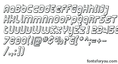  SfplasmaticashadedItalic font