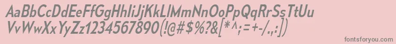 MesmerizeScRgIt Font – Gray Fonts on Pink Background