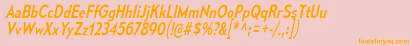 MesmerizeScRgIt Font – Orange Fonts on Pink Background