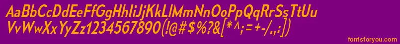 MesmerizeScRgIt Font – Orange Fonts on Purple Background