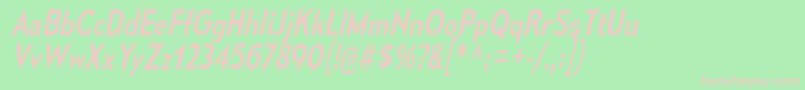 MesmerizeScRgIt Font – Pink Fonts on Green Background