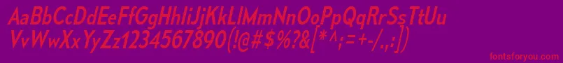 MesmerizeScRgIt Font – Red Fonts on Purple Background