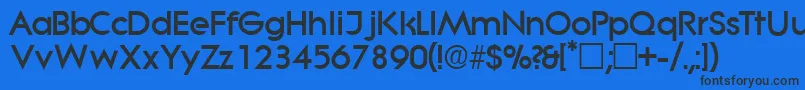 SabordisplaysskRegular Font – Black Fonts on Blue Background