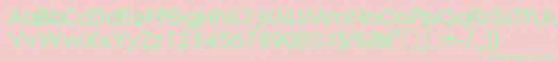 SabordisplaysskRegular Font – Green Fonts on Pink Background