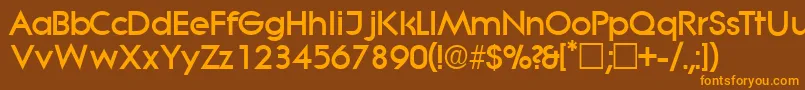 SabordisplaysskRegular Font – Orange Fonts on Brown Background