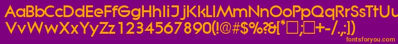 SabordisplaysskRegular Font – Orange Fonts on Purple Background