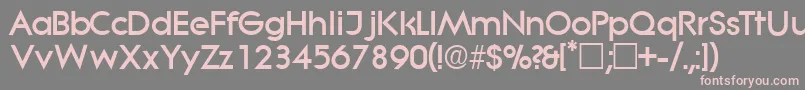 SabordisplaysskRegular Font – Pink Fonts on Gray Background