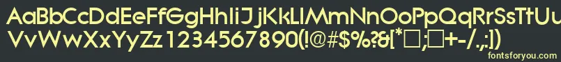 SabordisplaysskRegular Font – Yellow Fonts on Black Background