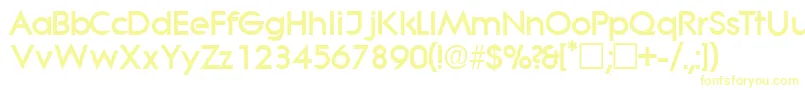 SabordisplaysskRegular Font – Yellow Fonts on White Background