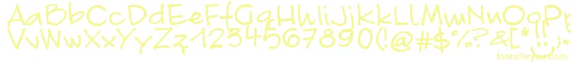 FontLinda.Sciutto-Schriftart – Gelbe Schriften