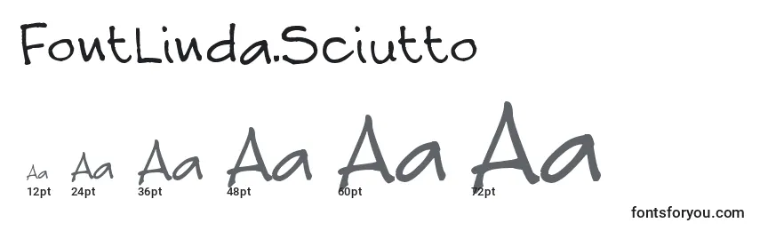 FontLinda.Sciutto Font Sizes
