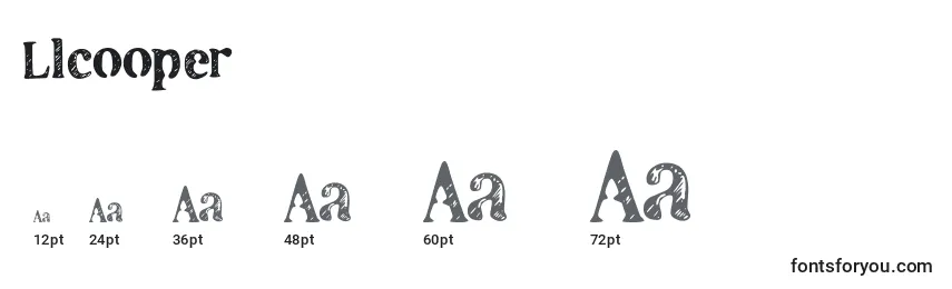 Llcooper Font Sizes