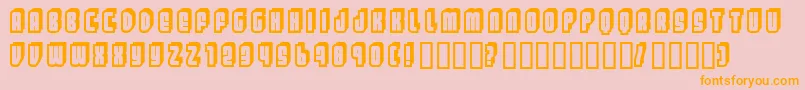 Letters ffy Font – Orange Fonts on Pink Background