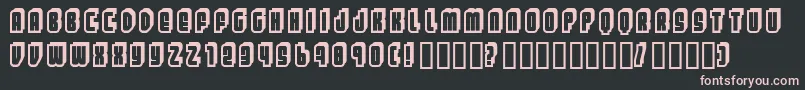 Letters ffy Font – Pink Fonts on Black Background