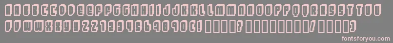 Letters ffy Font – Pink Fonts on Gray Background
