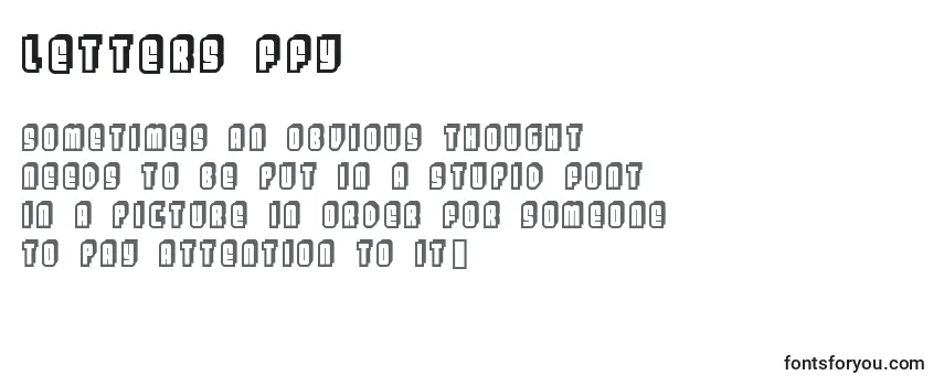 Шрифт Letters ffy