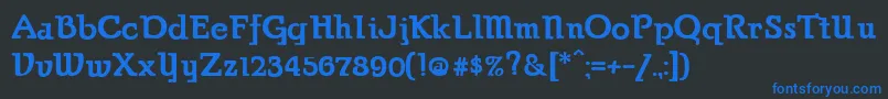 More about ParsonsHeavy Font ParsonsHeavy Font – Blue Fonts on Black Background