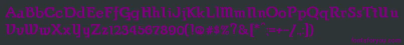ParsonsHeavy Font – Purple Fonts on Black Background