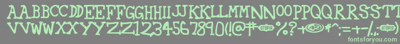 More about 42 Font 42 Font – Green Fonts on Gray Background