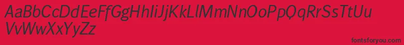 Wendelinnormalkursiv Font – Black Fonts on Red Background