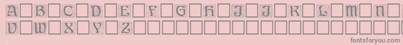 Annregular Font – Gray Fonts on Pink Background