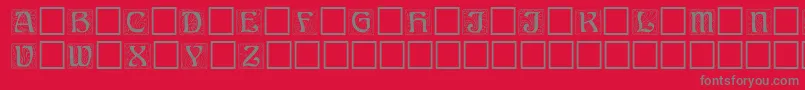 Annregular Font – Gray Fonts on Red Background