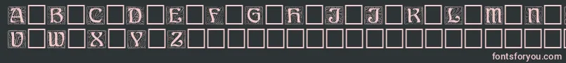 Annregular Font – Pink Fonts on Black Background