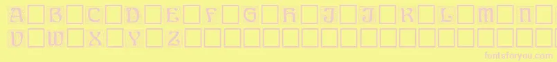 Annregular Font – Pink Fonts on Yellow Background