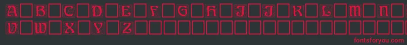 Annregular Font – Red Fonts on Black Background