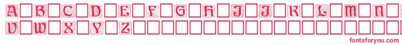 Annregular Font – Red Fonts on White Background