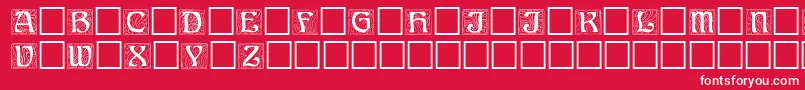 Annregular Font – White Fonts on Red Background