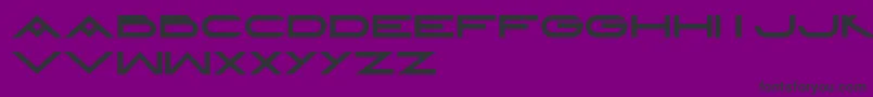 LeculierRegular Font – Black Fonts on Purple Background