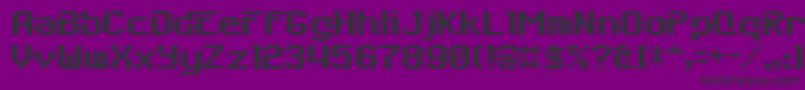 SixeightzeroninechargenRegular Font – Black Fonts on Purple Background