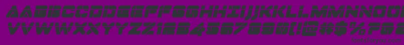 Dominojacklaserital Font – Black Fonts on Purple Background