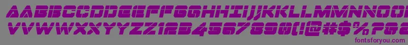 Dominojacklaserital Font – Purple Fonts on Gray Background