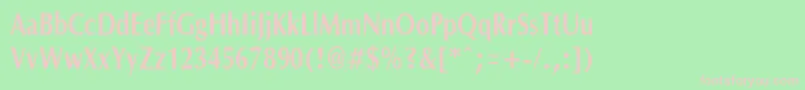 OptanecompactBold Font – Pink Fonts on Green Background