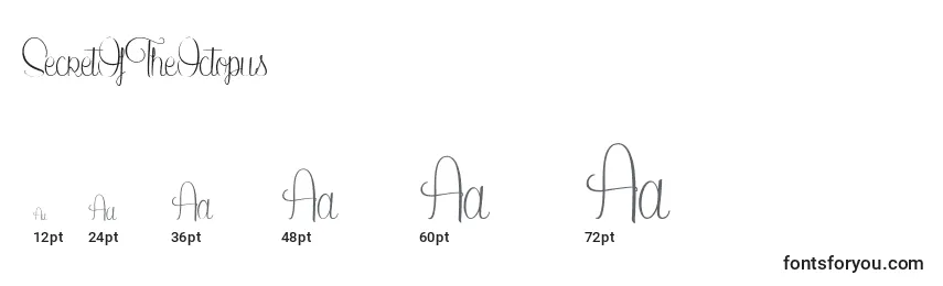 SecretOfTheOctopus Font Sizes