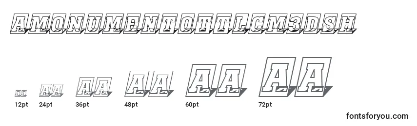 AMonumentottlcm3Dsh Font Sizes