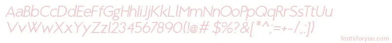 BrixtonBookOblique Font – Pink Fonts on White Background
