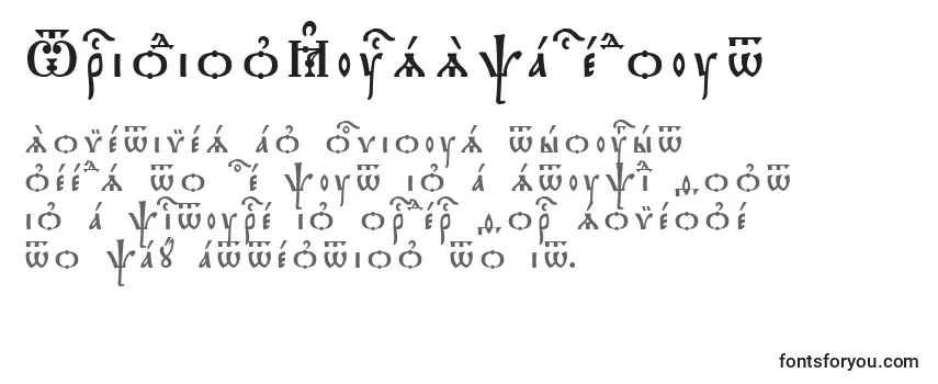 Обзор шрифта TriodionKucsSpacedout