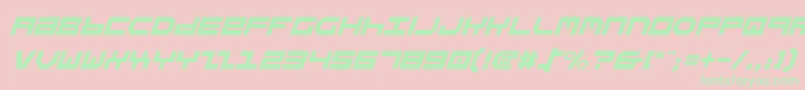 Stuntv2i Font – Green Fonts on Pink Background