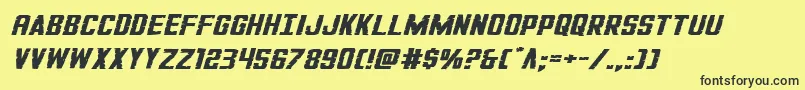 GiIncognitosquatital Font – Black Fonts on Yellow Background