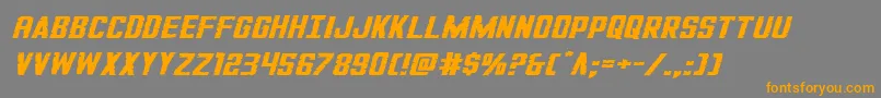 GiIncognitosquatital Font – Orange Fonts on Gray Background