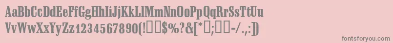 SheridanRegular Font – Gray Fonts on Pink Background