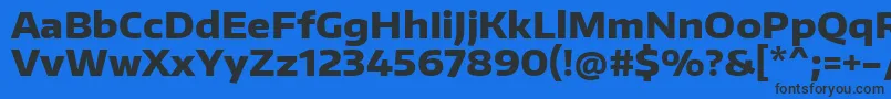 EncodesanswideExtrabold Font – Black Fonts on Blue Background