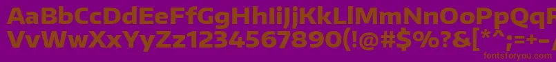 Шрифт EncodesanswideExtrabold – коричневые шрифты на фиолетовом фоне