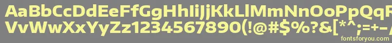 EncodesanswideExtrabold Font – Yellow Fonts on Gray Background